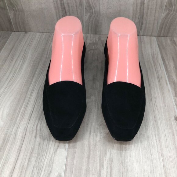 Enzo Angiolini Loafers Womens 8M Black Suede Slip On Shoes - Picture 6 of 11